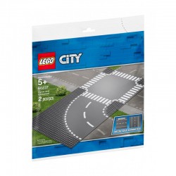 060237 LEGO®  CITY PŁYTKI ZAKRĘT I SKRZYŻOWANIE