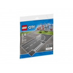 7281 LEGO®  CITY PŁYTKI KONSTRUKCYJNE SKRZYŻOWANIE I ZAKRĘT