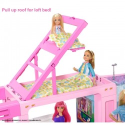 GHL93 BARBIE KAMPER AUTO 3W1 DOMEK BASEN