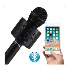 112198 MIKROFON KARAOKE Z NAGRYWANIEM USB CZARNY