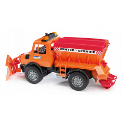02572 BRUDER UNIMOG Z PŁUGIEM ŚNIEŻNYM POJAZD