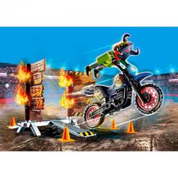 70553 PLAYMOBIL MOTOR Z PŁONĄCĄ PRZESZKODĄ