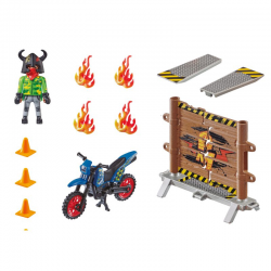 70553 PLAYMOBIL MOTOR Z PŁONĄCĄ PRZESZKODĄ