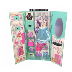 113074 SZAFA GARDEROBA Z WYPOSAŻENIEM UBRANKA