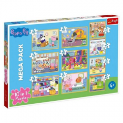 90358 TREFL PUZZLE 10W1 ŚWINKA PEPPA Z PRZYJACIOŁMI