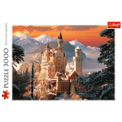 33025 TREFL PUZZLE ZIMOWY ZAMEK NEUSCHWANSTEIN 3000 ELEMENTÓW