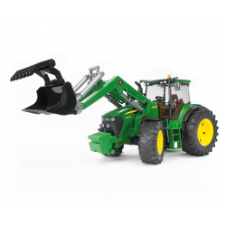 03051 BRUDER TRAKTOR CIĄGNIK  JOHN DEERE Z ŁADOWACZEM