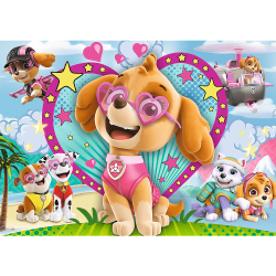 14818 TREFL PUZZLE GLITTER W BLASKU SKYE PSI PATROL 100 EL