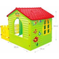 M10839 DOMEK OGRODOWY Z PŁOTKIEM MOCHTOYS