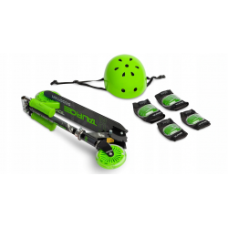 387444 HULAJNOGA TAURO + KASK TOYZ ZIELONY