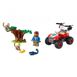 60300 LEGO CITY QUAD RATOWNIKÓW DZIKICH ZWIERZĄT