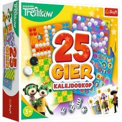 02119 TREFL GRA KALEJDOSKOP 25 GIER RODZINA TREFLIKÓW