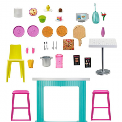 GXY72 BARBIE RESTAURACJA Z GRILLEM DOMEK
