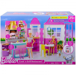 GXY72 BARBIE RESTAURACJA Z GRILLEM DOMEK