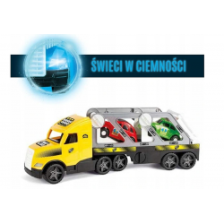 36230 WADER MAGIC TRUCK KONTENER CIĘŻARÓWKA ŚWIATŁO