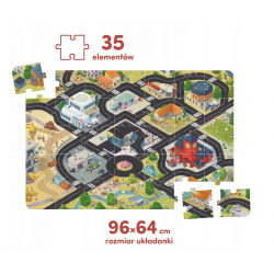 491613 CZUCZU DUUUŻE PUZZLE DROGA DLA POJAZDÓW 35 EL