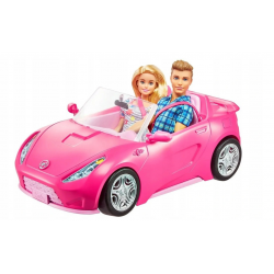 GVK05 LALKA BARBIE ZESTAW 3W1 AUTO SZAFA 2 LALKI