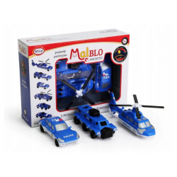 0316 MALBLO KLOCKI MAGNETYCZNE POJAZDY BUDOWLANE
