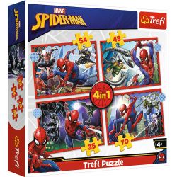34384 TREFL PUZZLE SPIDERMAN 4W1