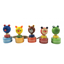 115597 STEMPELKI PIECZĄTKI ZWIERZĄTKA KOTEK ŻABKA MIŚ