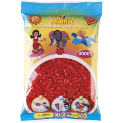 201-05 KORALIKI DO PRASOWANIA HAMA MIDI 3000 CZERWONY