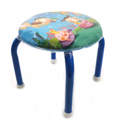 422244 KRZESEŁKO DZIECIĘCE TABORET METALOWY 4 KOLORY