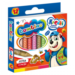 000225 KREDKI BAMBINO WOSK. 12 KOL