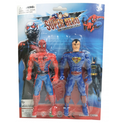 452326 FIGURKA SUPERBOHATER SPIDERMAN SUPERMAN 2 SZT