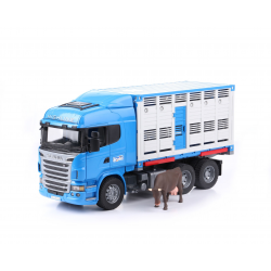 03549 BRUDER CIĘŻARÓWKA SCANIA PRZEWÓZ ZWIERZĄT