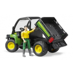 02490 BRUDER WYWROTKA JOHN DEERE GATOR Z KIEROWCĄ
