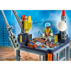 70816 PLAYMOBIL PLAC BUDOWY Z WCIĄGARKĄ LINOWĄ