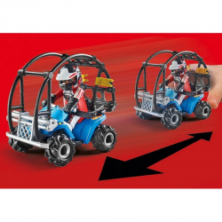 70820 PLAYMOBIL POKAZ KASKADERSKI Z QUADEM I PŁONĄCĄ RAMPĄ