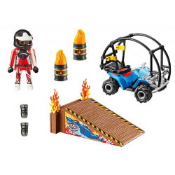 70820 PLAYMOBIL POKAZ KASKADERSKI Z QUADEM I PŁONĄCĄ RAMPĄ