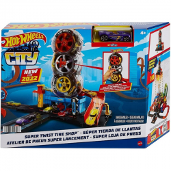 HDP02 HOT WHEELS TOR WYŚCIGOWY WARSZTAT OPON
