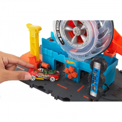 HDP02 HOT WHEELS TOR WYŚCIGOWY WARSZTAT OPON