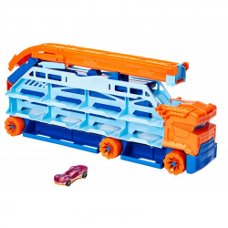 HDY92 HOT WHEELS TRANSPORTER LAWETA ZE ZJEŻDŻALNIĄ