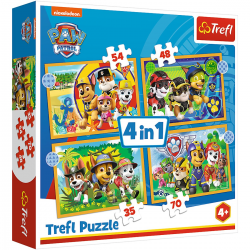 34395 TREFL PUZZLE PSI PATROL 4W1