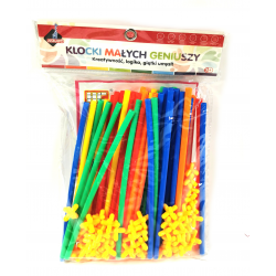 107431 KLOCKI MAŁYCH GENIUSZY SŁOMKI 110 ELEMENTÓW