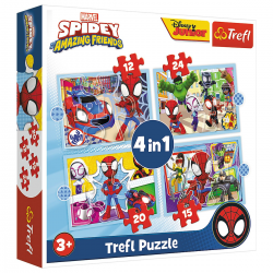 34611 TREFL PUZZLE EKIPA SPIDEY'A  4W1