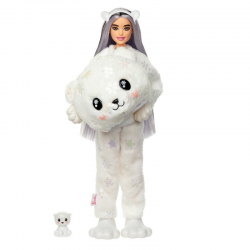 HJL64 LALKA BARBIE CUTIE REVAL MIŚ POLARNY