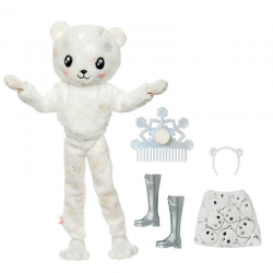 HJL64 LALKA BARBIE CUTIE REVAL MIŚ POLARNY