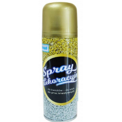 121585 SPRAY DEKORACYJNY ZŁOTY BROKAT SCHEMAT 250ML
