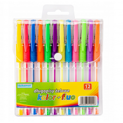 120106 DŁUGOPISY ŻELOWE BORAKOTWE 12 KOL FLUO SCHEMAT