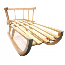 SANKI DREWNIANE Z OPARCIEM DO ZJEŻDŻANIA ŚLIZG