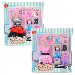 830304 UBRANKA DLA LALEK BUTY + AKCESORIA
