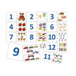 005598 GRA POZNAJĘ CYFERKI PUZZLE UKŁADANKA