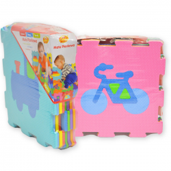843564 UKŁADANKA MATA PIANKOWA PUZZLE POJAZDY