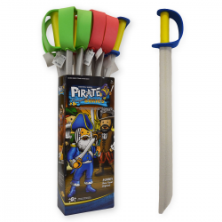 400191 MIECZ PIANKOWY PIRAT MIĘKKI RÓŻNE KOLORY