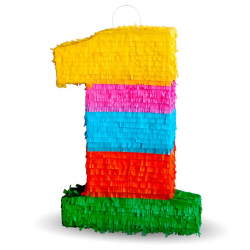 639893 PINIATA CYFRA 1 JEDEN URODZINY GODAN