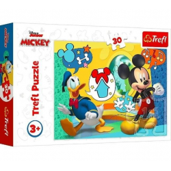 18289 TREFL PUZZLE MYSZKA MIKI MICKEY KACZOR DONALD 30 EL